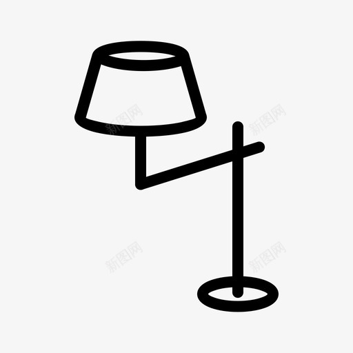 带支架的灯家具家用图标svg_新图网 https://ixintu.com 家具 家用 支架 灯座