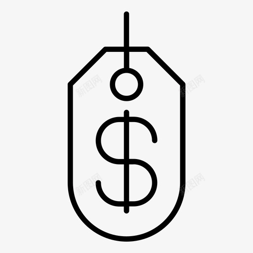 价格优惠券折扣图标svg_新图网 https://ixintu.com 价格 优惠券 商业 折扣 机票 标签 概要 费用