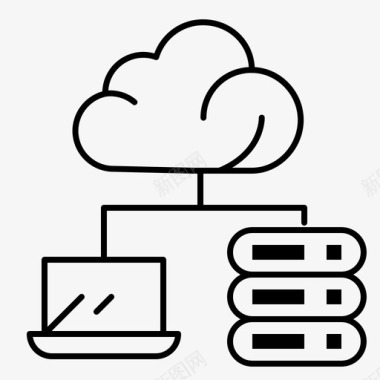 云网络服务器图标图标