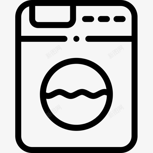 洗衣机空闲时间14线性图标svg_新图网 https://ixintu.com 洗衣机 空闲时间14 线性