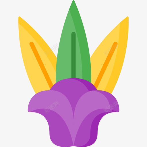 花mardigras13扁平图标svg_新图网 https://ixintu.com gras mardi 扁平