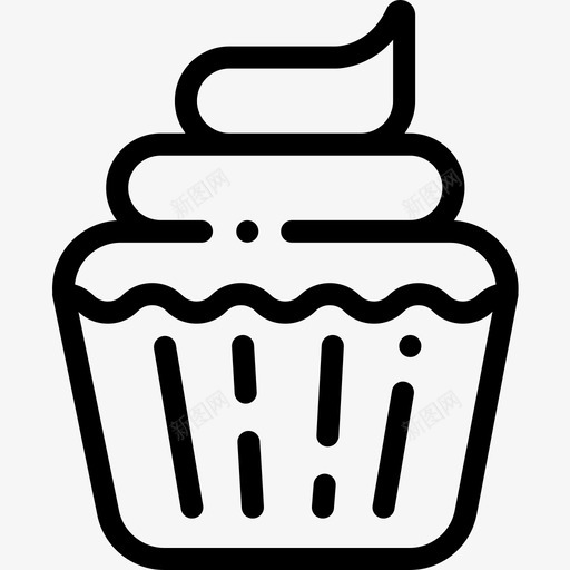 纸杯蛋糕婴儿淋浴16直系图标svg_新图网 https://ixintu.com 婴儿淋浴16 直系 纸杯蛋糕