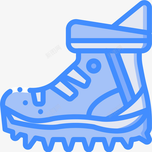 靴子探险运动17蓝色图标svg_新图网 https://ixintu.com 探险 蓝色 运动 靴子