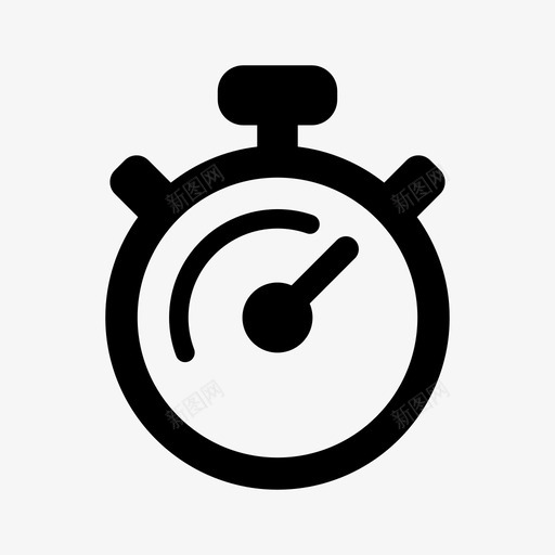 秒表时钟时间图标svg_新图网 https://ixintu.com 业务管理 时钟 时间 秒表 计时 计时器