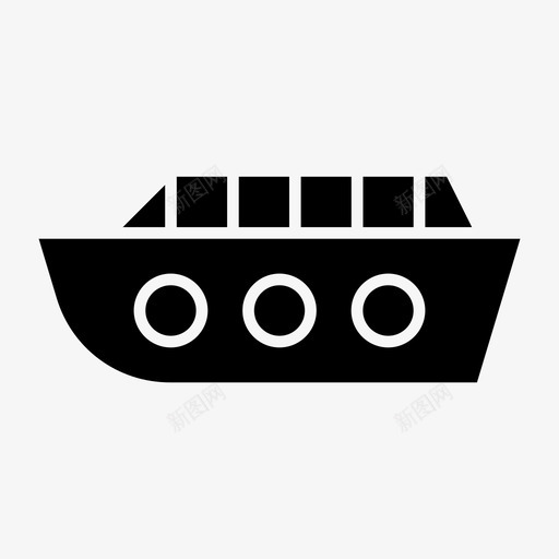 船游船帆船图标svg_新图网 https://ixintu.com 帆船 游船 船 船只 运输工具