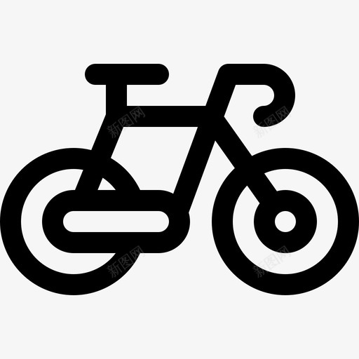 自行车公共交通12直线图标svg_新图网 https://ixintu.com 公共交通12 直线 自行车