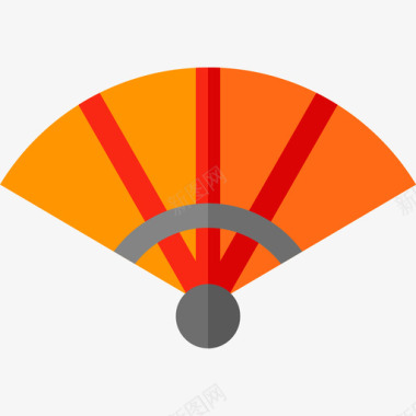 风扇忍者19扁平图标图标
