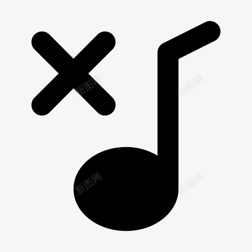 便笺媒体音乐图标svg_新图网 https://ixintu.com 便笺 媒体 歌曲 符号 音乐 音乐字形图标