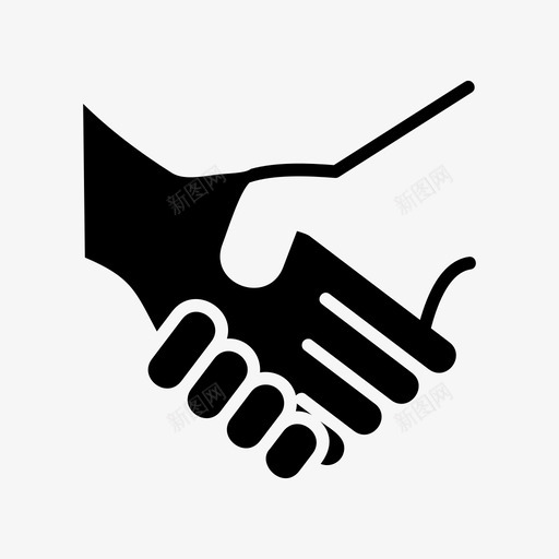 握手协议业务和财务图标svg_新图网 https://ixintu.com 业务和财务 交易 协议 手势和手势 握手