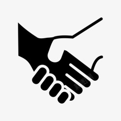 业务协议握手协议业务和财务图标高清图片