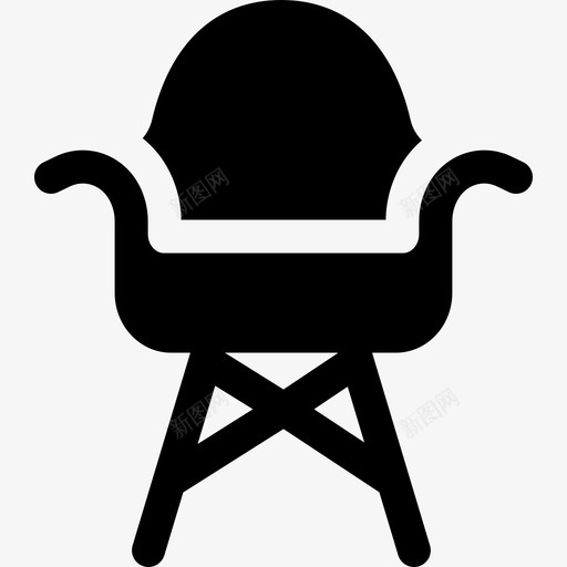 椅子室内18填充图标svg_新图网 https://ixintu.com 填充 室内设计 椅子