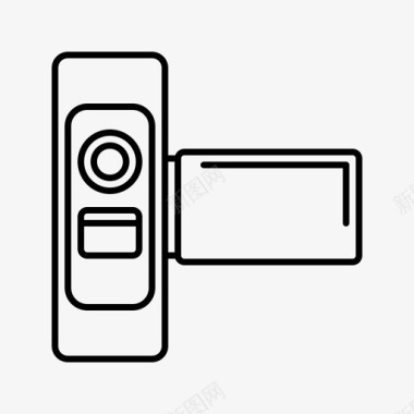 手持式摄像头电影摄影图标图标