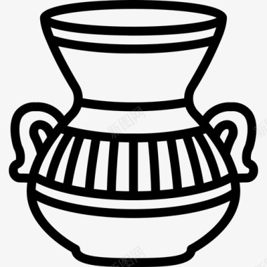 陶器考古学直系图标图标