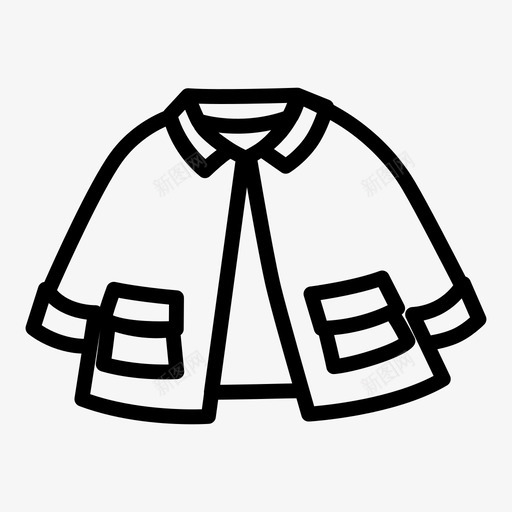 夹克衣服时装图标svg_新图网 https://ixintu.com 冬天 夹克 时装 衣服 西装