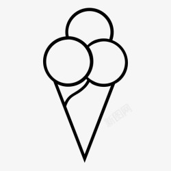 原味冰淇淋原味冰淇淋蛋卷冰淇淋图标高清图片