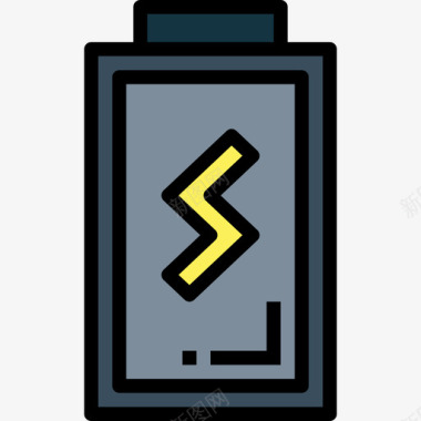 电池无人机10线性颜色图标图标