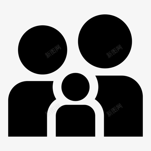 家庭孩子父亲图标svg_新图网 https://ixintu.com 医疗 团体 孩子 家庭 母亲 父亲