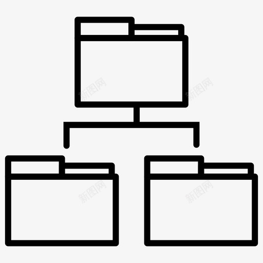 文件夹结构通信设备1概述图标svg_新图网 https://ixintu.com 文件夹 概述 结构 通信设备