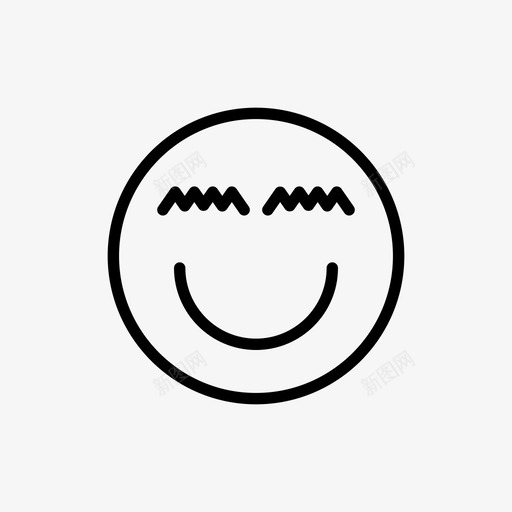 表情符号脸情绪图标svg_新图网 https://ixintu.com 微笑 情绪 符号 表情