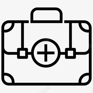 急救箱医疗箱探险图标图标