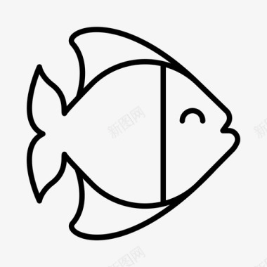鱼动物水生图标图标