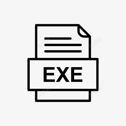 exe文件文件图标文件类型格式svg_新图网 https://ixintu.com 41个文件格式 exe文件文件图标 文件类型 格式