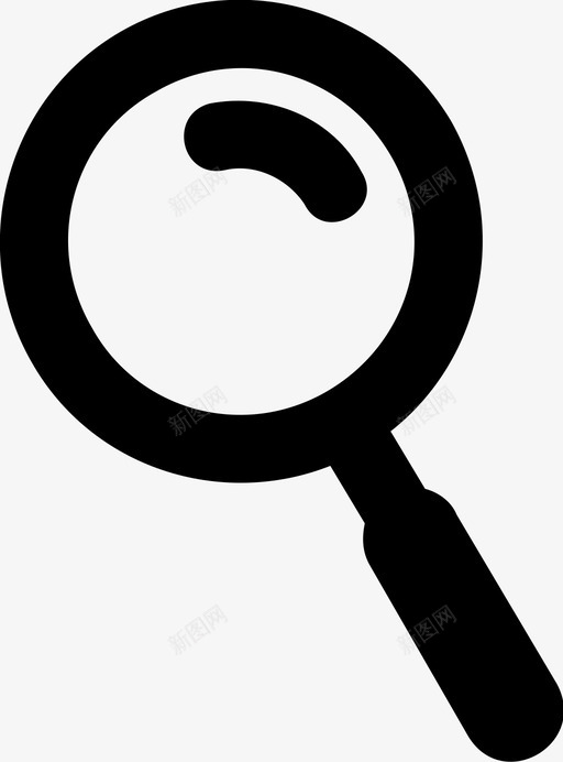 搜索查找镜头图标svg_新图网 https://ixintu.com 搜索 放大镜 查找 镜头