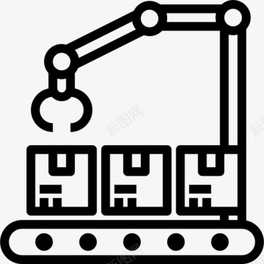 输送机物流31直线图标图标