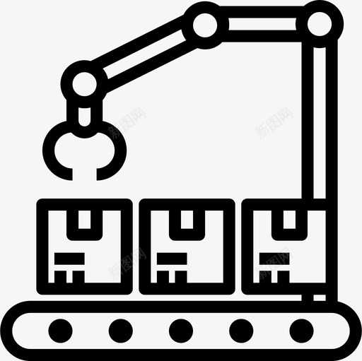 输送机物流31直线图标svg_新图网 https://ixintu.com 物流31 直线 输送机