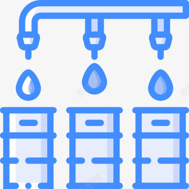 桶蒸馏和酿造4蓝色图标图标