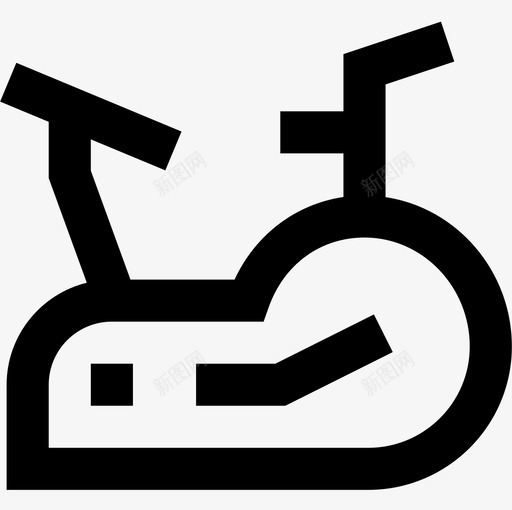 固定自行车健身72直线型图标svg_新图网 https://ixintu.com 健身72 固定自行车 直线型