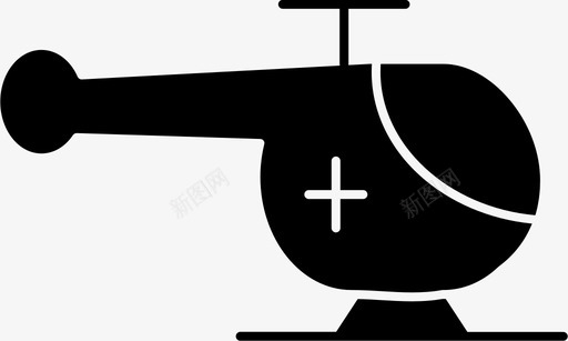 直升机医院医疗图标图标