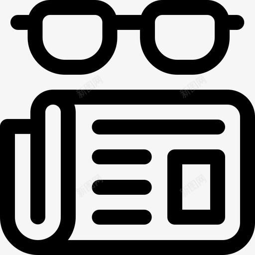 阅读新闻38直系图标svg_新图网 https://ixintu.com 新闻38 直系 阅读