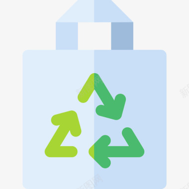 回收袋生态163扁平图标图标