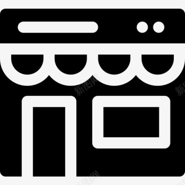 网上购物电子商务63已填充图标图标