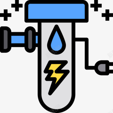 滤水器电2线性颜色图标图标
