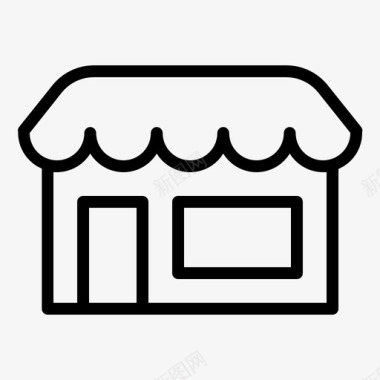 商店建筑商业图标图标
