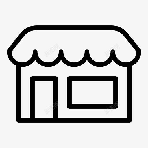 商店建筑商业图标svg_新图网 https://ixintu.com 商业 商店 城市 基本建筑 市场 建筑