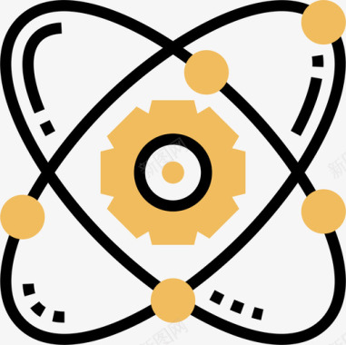 原子研发3黄影图标图标