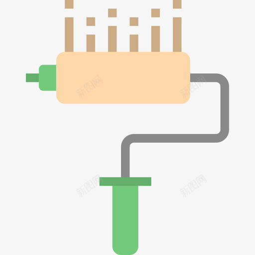 油漆辊艺术18平面图标svg_新图网 https://ixintu.com 平面 油漆辊 艺术设计18