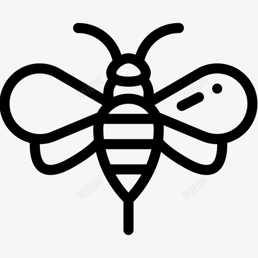 蜜蜂74号春直线型图标svg_新图网 https://ixintu.com 74号春 直线型 蜜蜂