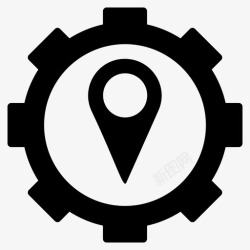 本地搜索本地搜索引擎优化地理营销地理定位图标高清图片