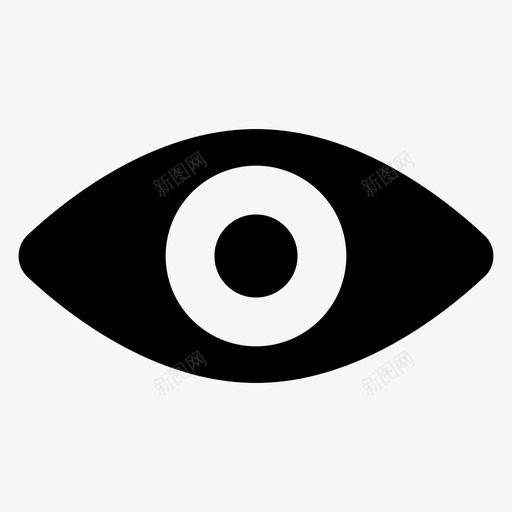 睁开眼睛眼球密码图标svg_新图网 https://ixintu.com 密码 显示 眼球 睁开眼睛