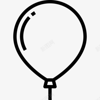 气球游乐园34直线图标图标