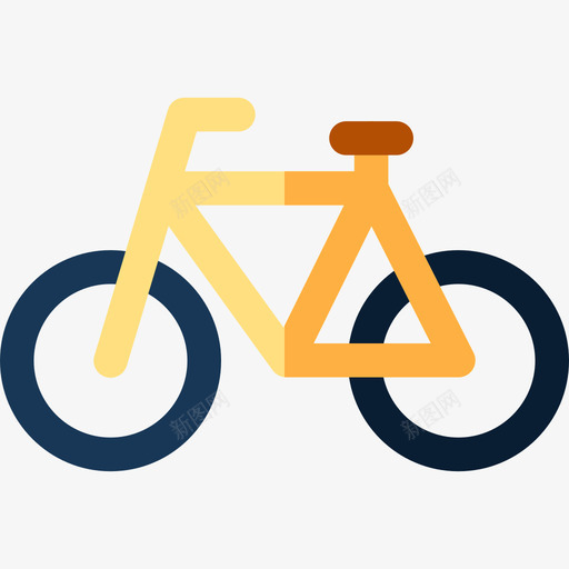 自行车回收18扁平图标svg_新图网 https://ixintu.com 回收 扁平 自行车