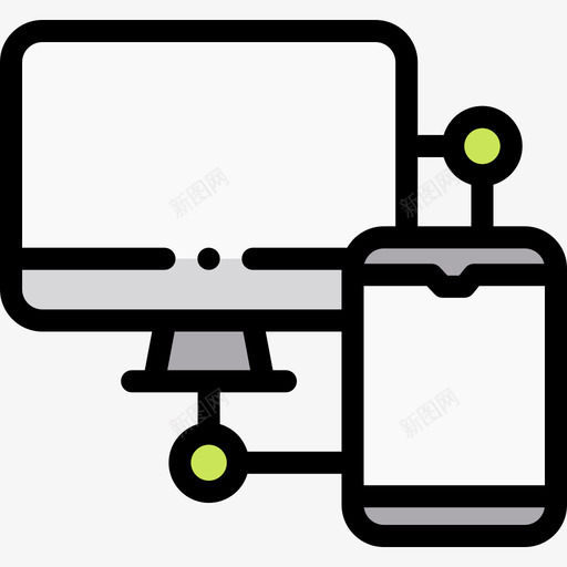连接互联网和技术7线性颜色图标svg_新图网 https://ixintu.com 互联网 技术 线性 连接 颜色