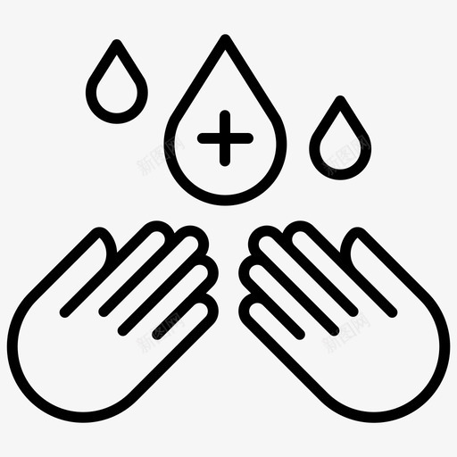 洗手清洁卫生图标svg_新图网 https://ixintu.com 卫生 安全 洗手 清洁