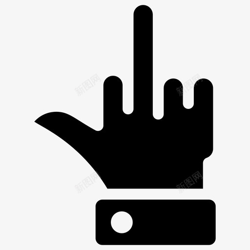 中指手指手势手指指针图标svg_新图网 https://ixintu.com 中指 图标 手势 手指 抬起 指针 符号 表情