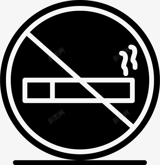 禁止吸烟酒店图标svg_新图网 https://ixintu.com 吸烟 禁止 酒店
