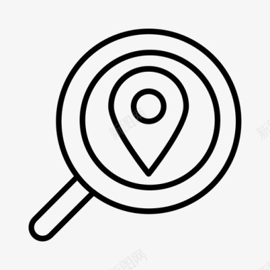 搜索位置查找搜索者图标图标
